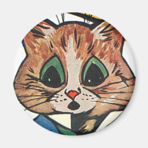 Imán Louis Wain cat Magnet