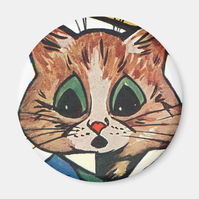Imán Louis Wain cat Magnet (Frente)