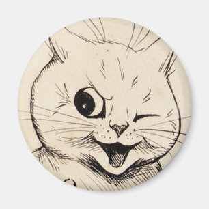 Imán Louis Wain cat Magnet