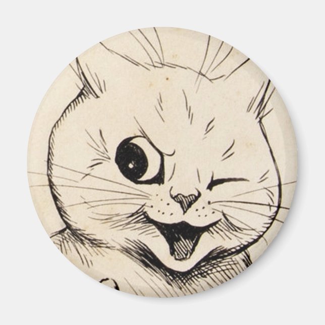 Imán Louis Wain cat Magnet (Frente)