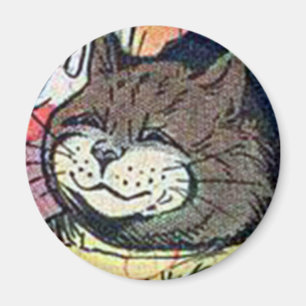 Imán Louis Wain cat Magnet