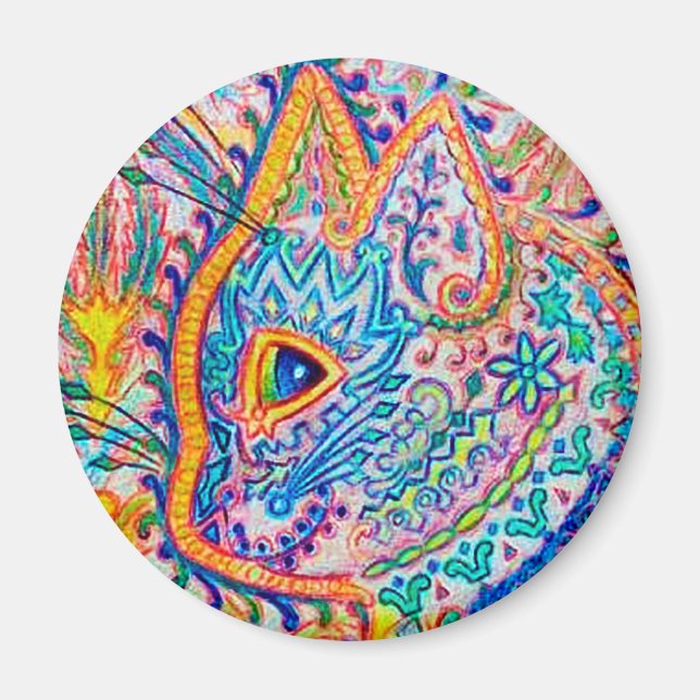Imán Louis Wain cat Magnet (Frente)