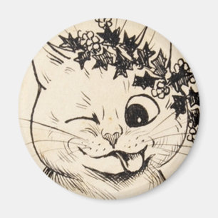 Imán Louis Wain cat Magnet