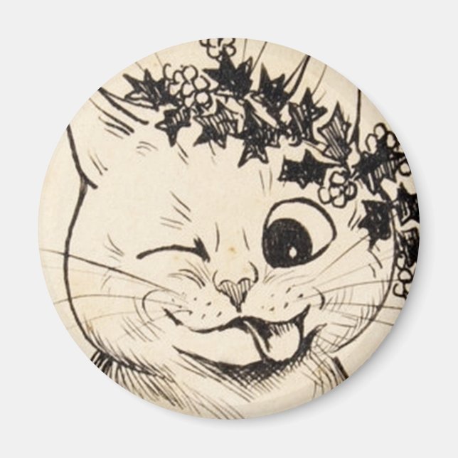 Imán Louis Wain cat Magnet (Frente)