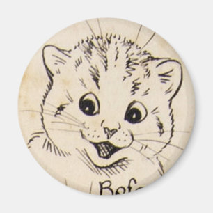 Imán Louis Wain cat Magnet