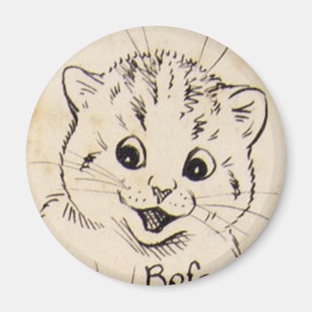 Imán Louis Wain cat Magnet (Frente)