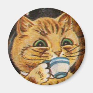 Imán Louis Wain cat Magnet