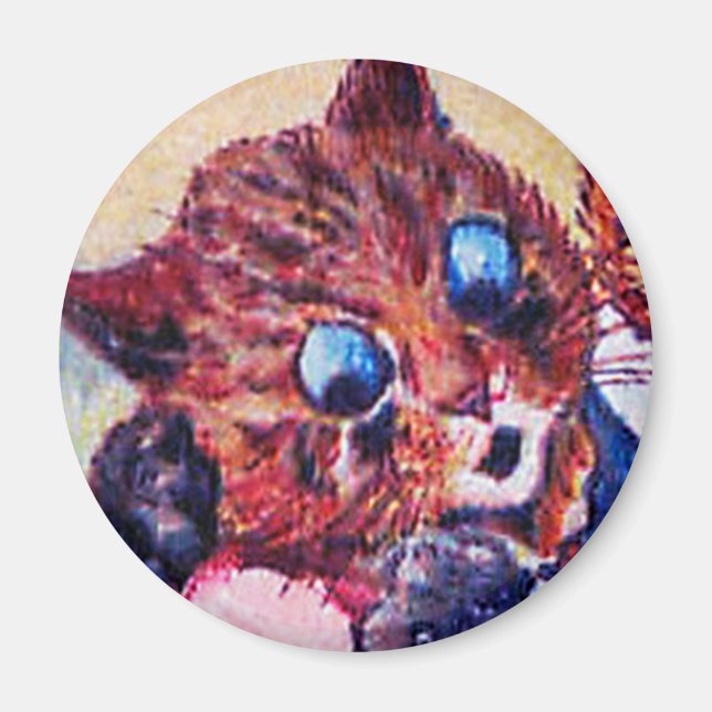 Imán Louis Wain cat Magnet (Frente)