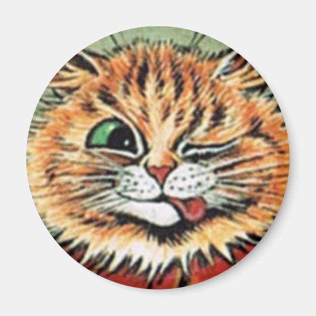Imán Louis Wain cat Magnet (Frente)