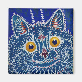 Imán Louis Wain Psychedelic Blue Cat
