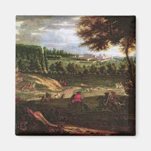 Imán Louis XIV que caza en margoso con una visión