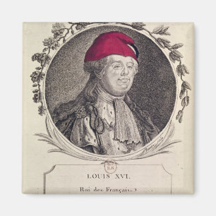 Imán Louis XVI que lleva un capo phrygian