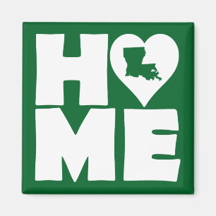 Imán Louisiana Hogar Heart State Fridge Magnet