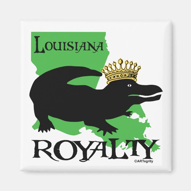 Imán Louisiana Royalty (negrita) (Frente)