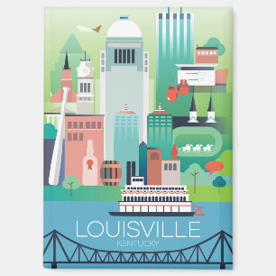 Imán Louisville, Kentucky Refrigerator Magnet