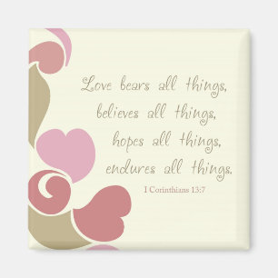 Imán Love Bears All Things Refrigerator Magnet