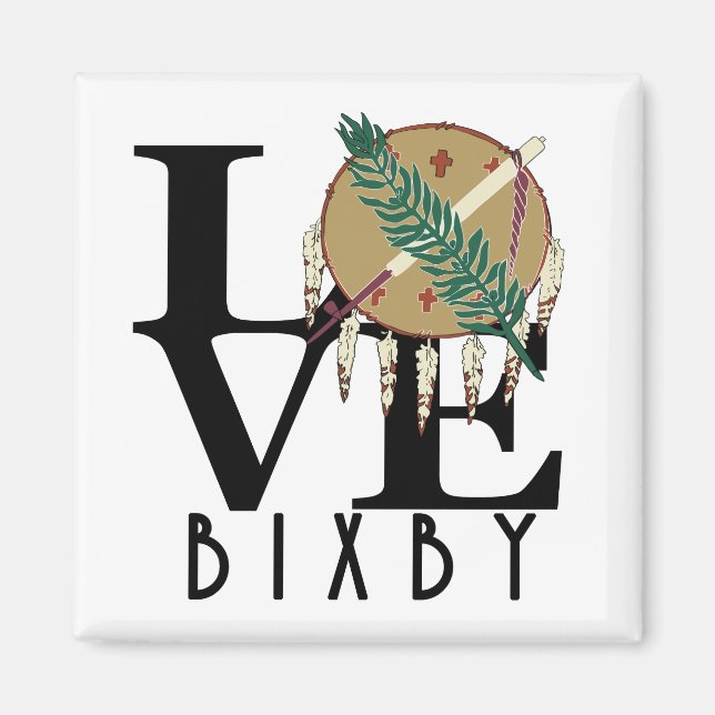 Imán LOVE Bixby Oklahoma (Frente)