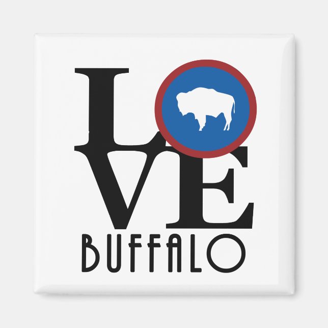 Imán LOVE Buffalo Wyoming (Frente)