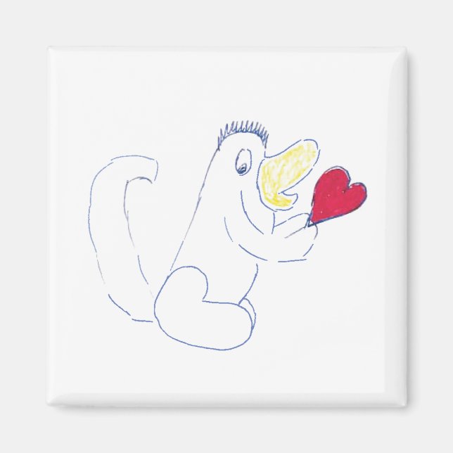 Imán Love Bug Square Magnet (Frente)