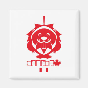 Imán  LOVE Castor/ Maple Bandera Canada by Masanser