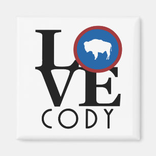 Imán LOVE Cody Wyoming
