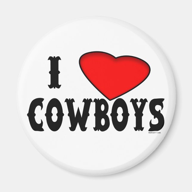 Imán Love Cowboys Magnet (Frente)