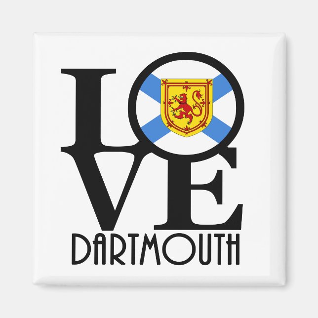 Imán LOVE Dartmouth Nova Scotia (Frente)