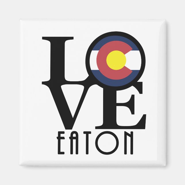 Imán LOVE Eaton Colorado (Frente)