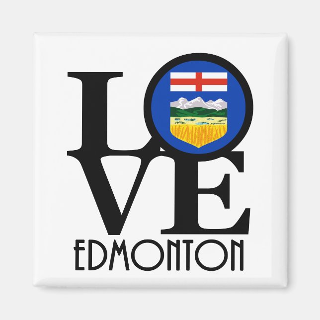 Imán LOVE Edmonton Alberta Canadá (Frente)