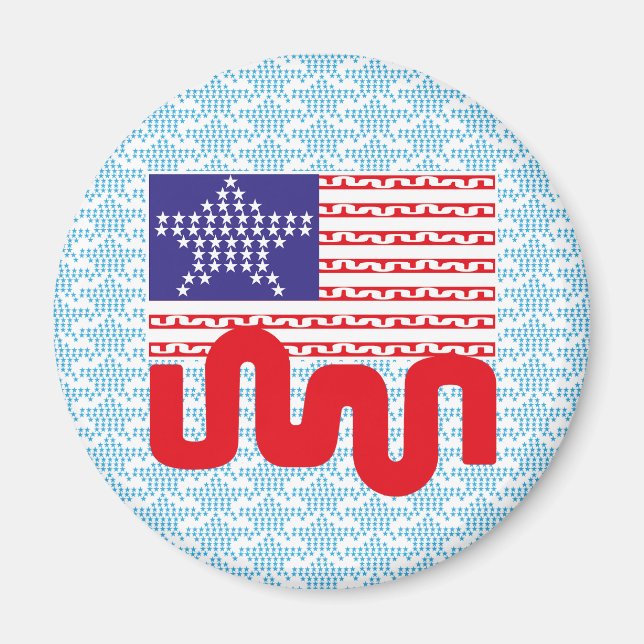 IMÁN LOVE EXPERIMENTAL USA FLAG STARS BY MASANSER (Frente)