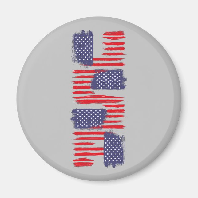 IMÁN LOVE FLAG USA/EEUU TEXT BRUSH STROKE BY MASANSER P (Frente)