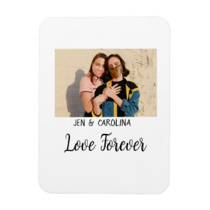 Imán Love Forever LGbtq pareja orgullo agregar nombre d