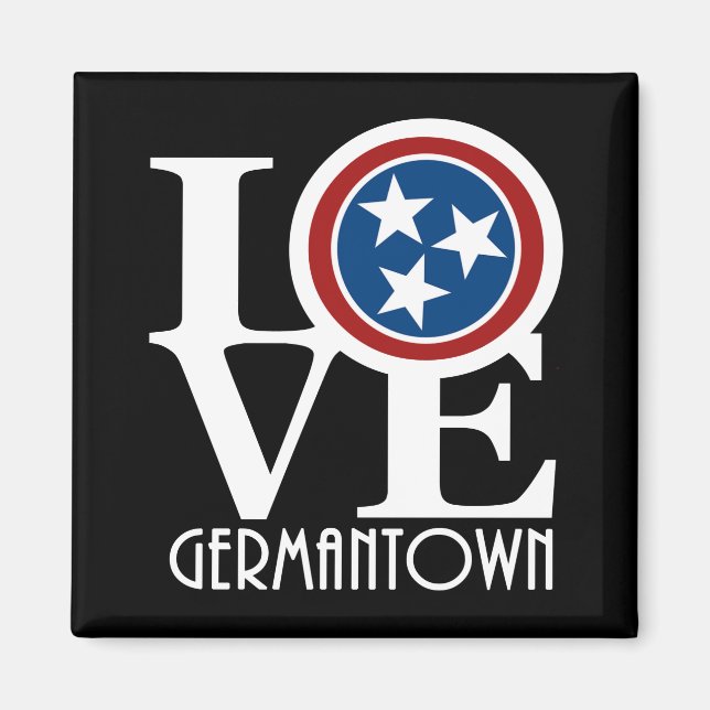 Imán LOVE Germantown Tennessee (Frente)
