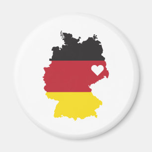 Imán Love Germany Gift German Pride Heart