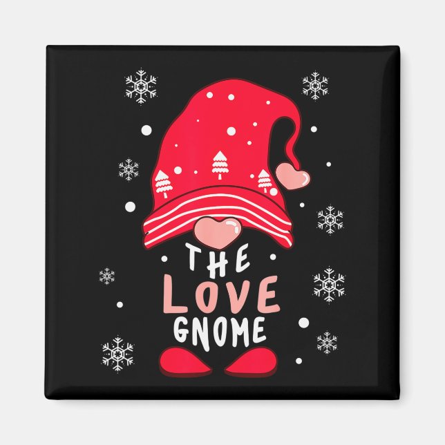 Imán Love Gnome Family Matching Valentines Day Funny Gi (Frente)