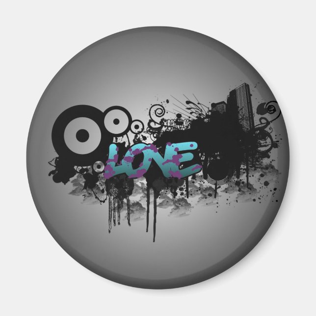 Imán LOVE Graffiti (Frente)