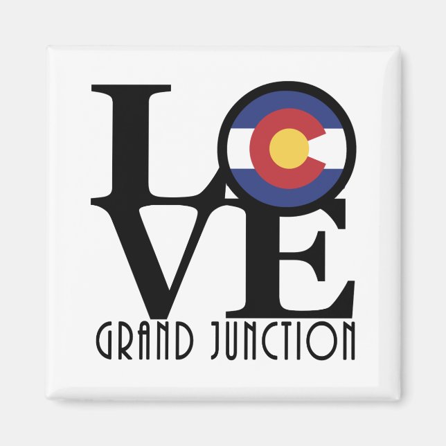 Imán LOVE Grand Junction Colorado (Frente)