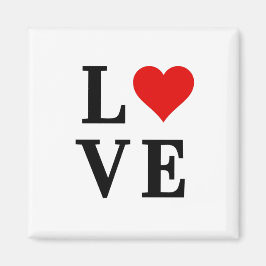 Imán LOVE Heart Classic Simple Elegante