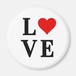 Imán LOVE Heart Classic Simple Elegante