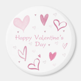 Imán Love Heart Doodle Fridge Magnet