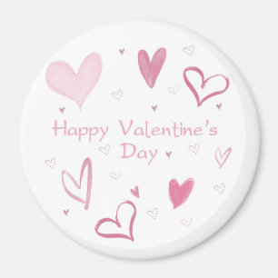 Imán Love Heart Doodle Fridge Magnet