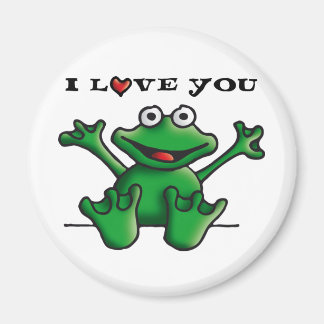 Imán love heart frog