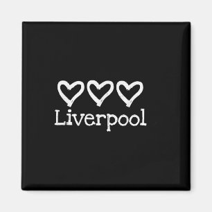 Imán Love Heart Liverpool England 3 Rustic English Hear