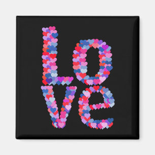 Imán LOVE Heart Text Magnet