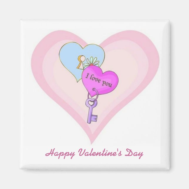 Imán Love Hearts Valentine Magnet (Frente)