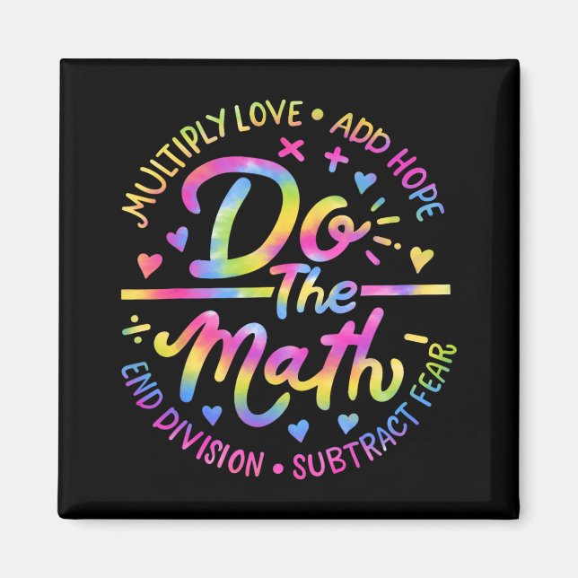 Imán Love Hope Fear Do Math Test Day Staar Testing (Frente)