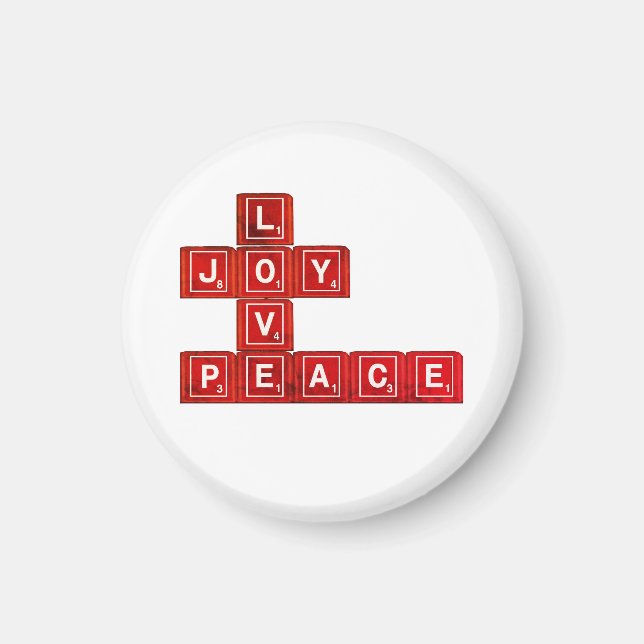 Imán Love Joy Peace (Frente)