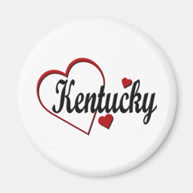 Imán Love Kentucky Hearts (Frente)