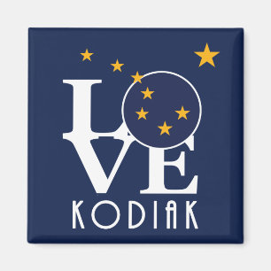 Imán LOVE Kodiak Alaska