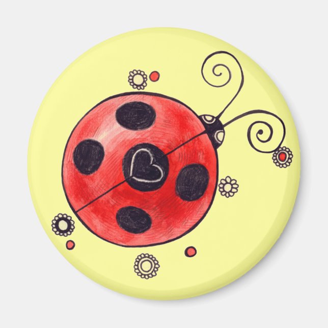 Imán Love Ladybug Magnet (Frente)